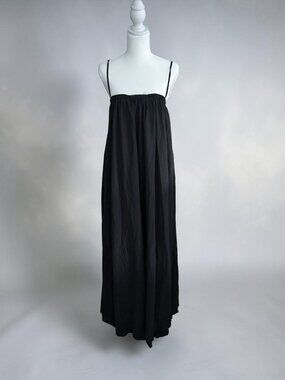 SUSANA MONACO Black Summer Low Back Maxi Dress Sz M/L NEW NWT